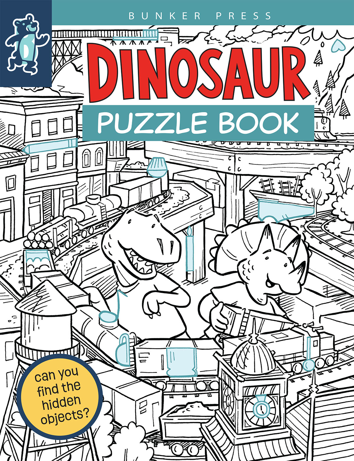 Dinosaur puzzle book cover